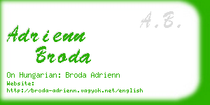 adrienn broda business card